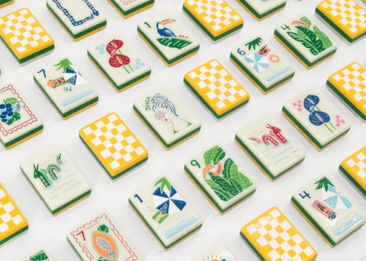Miss Out Of Office: Mahjong Tile Set