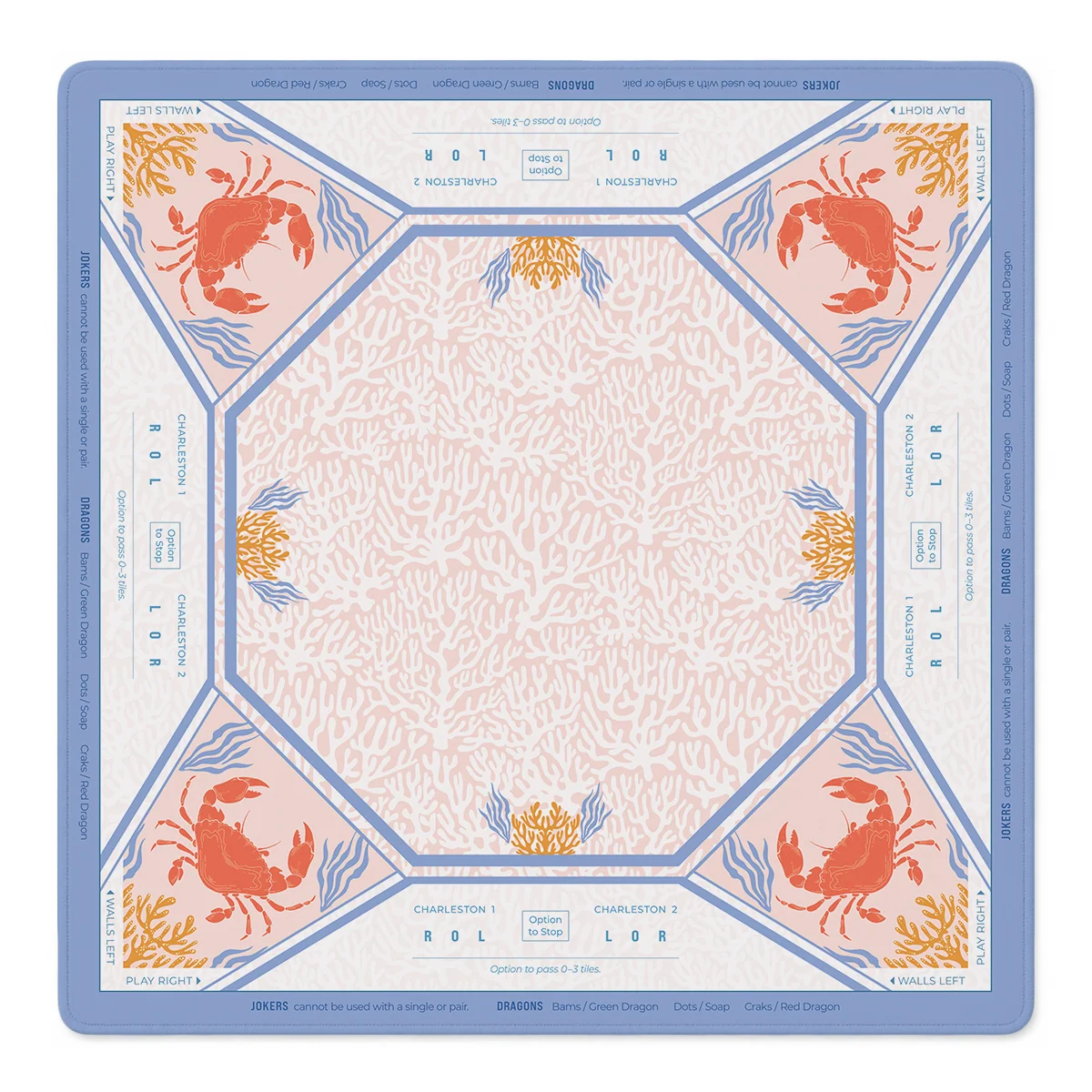 Mahjong by SI™ Crab Your Tiles Mahjong Mat