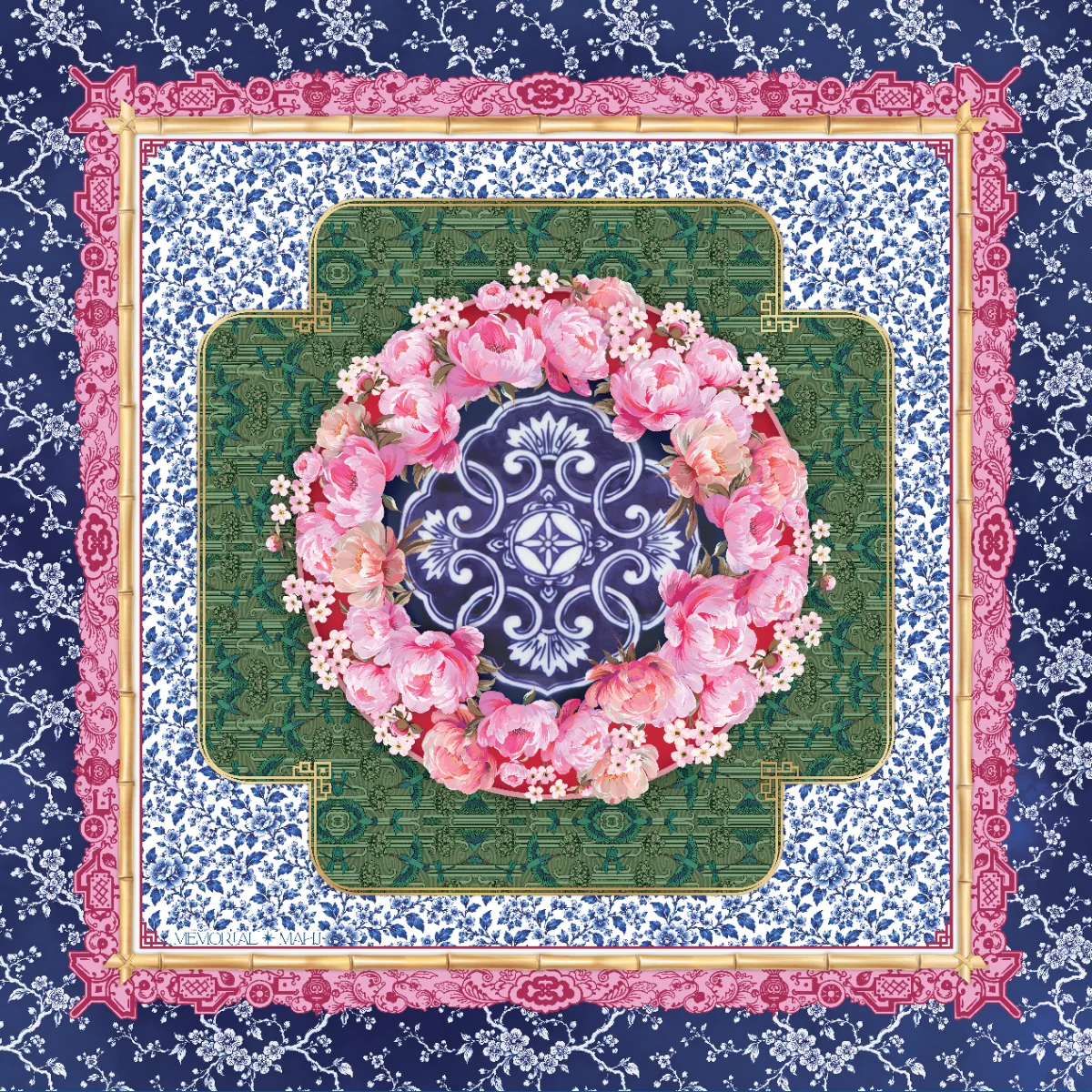 Grandmillennial Garden Neoprene 33