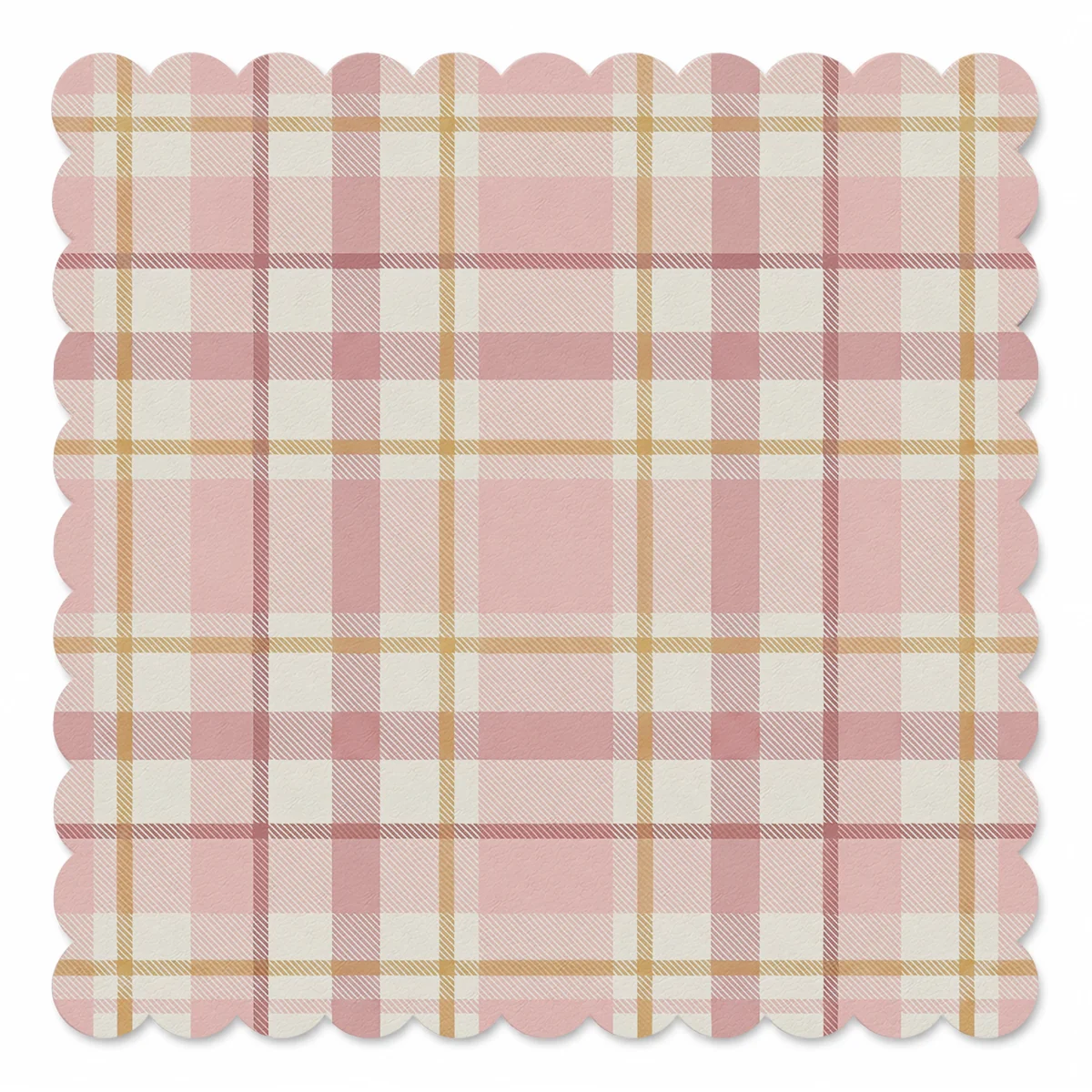 Blush Tartan Elegance