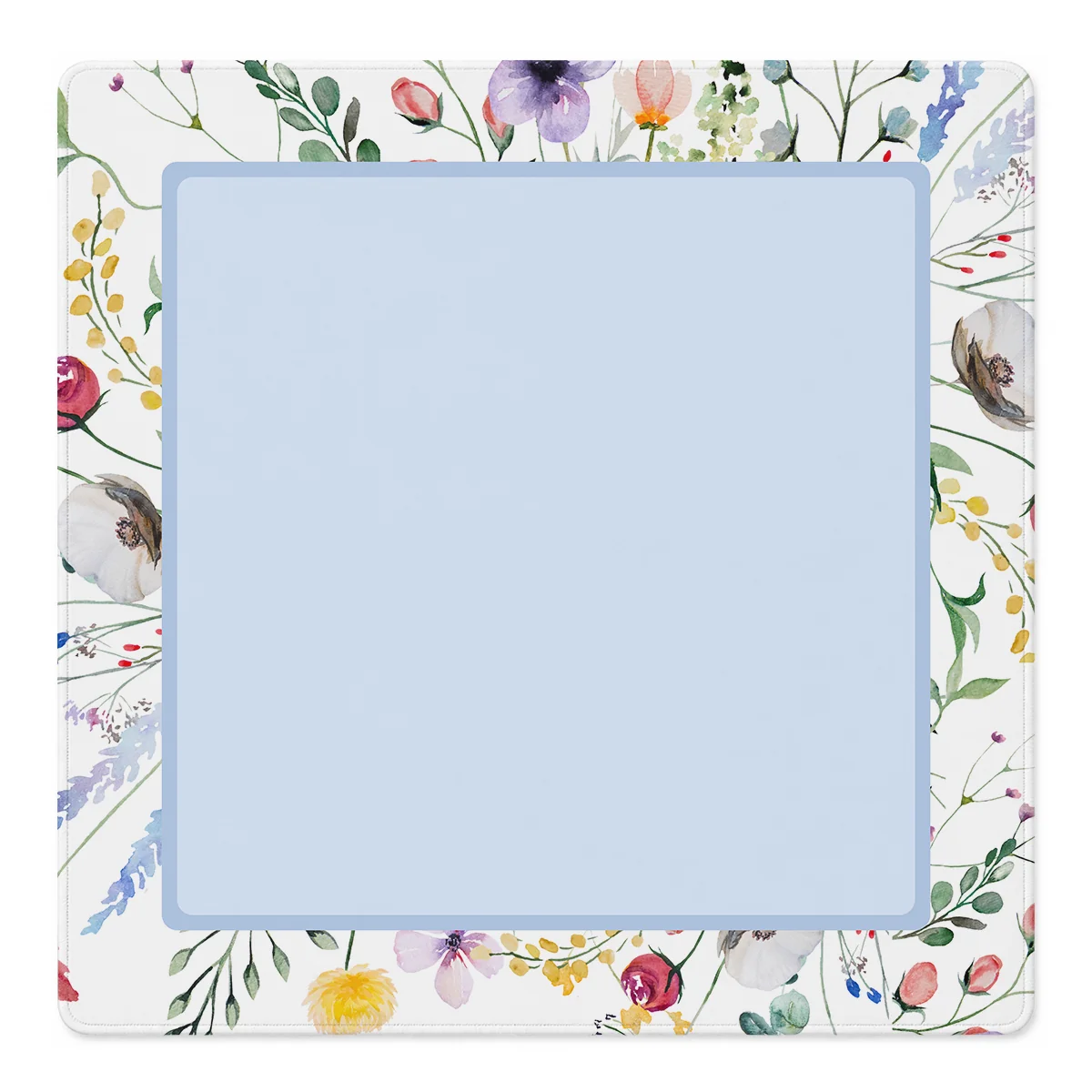 Mahjong by SI™ Petal Pushers Blue Square Mahjong Mat