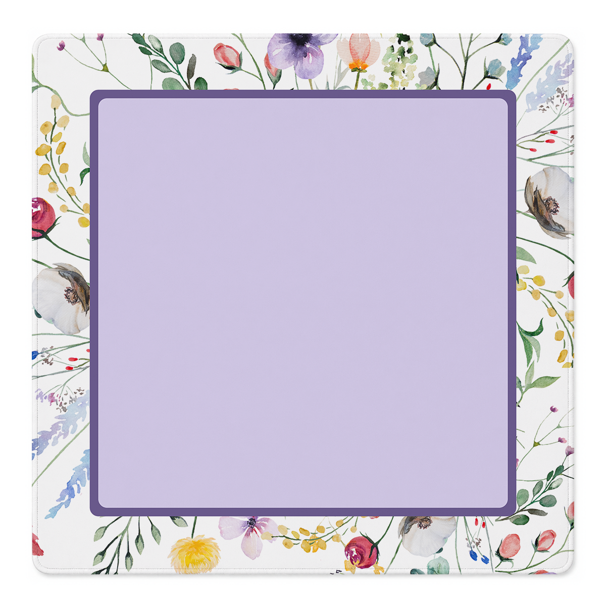 Mahjong by SI™ Petal Pushers Purple Square Mahjong Mat