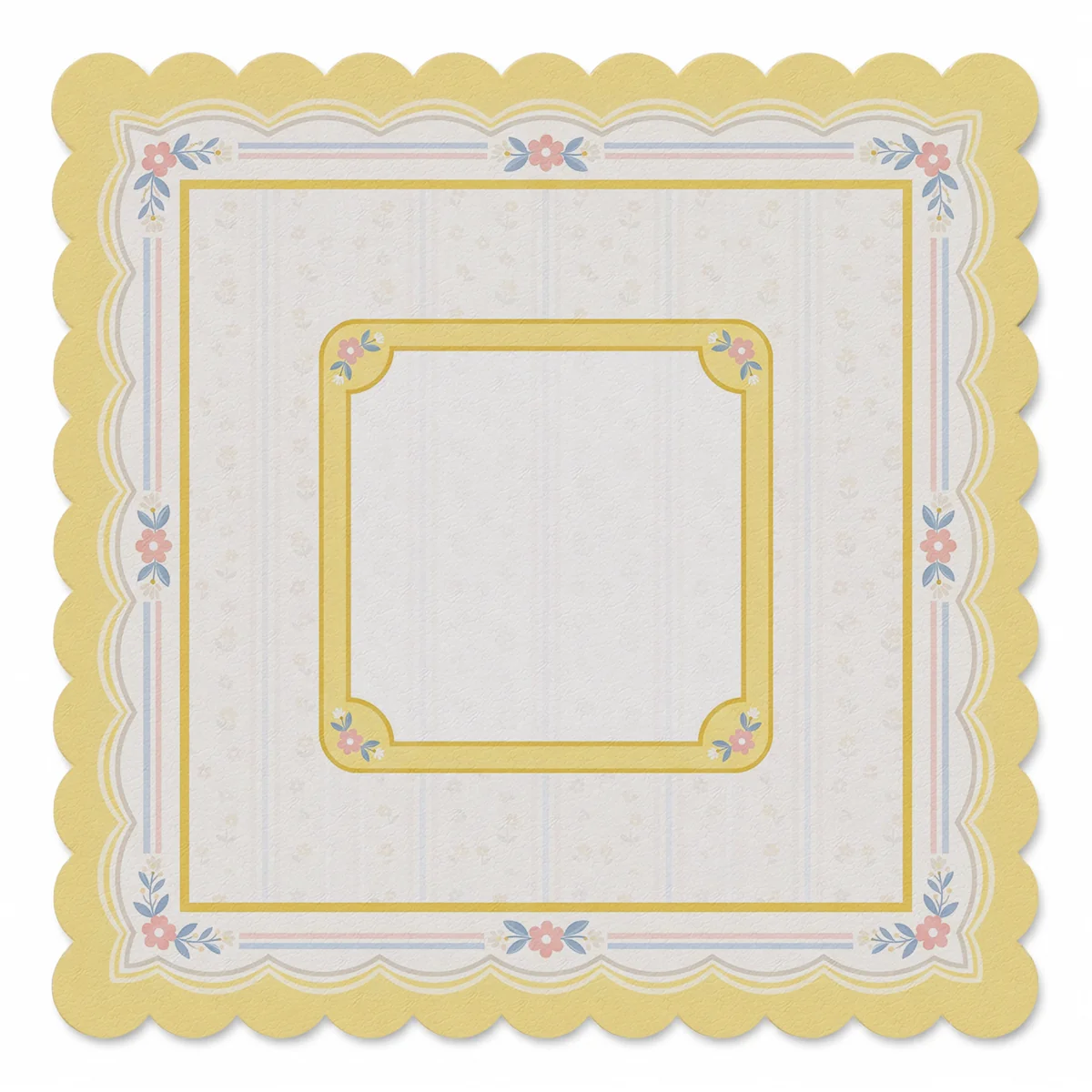 Buttercream Cottage Floral Frame