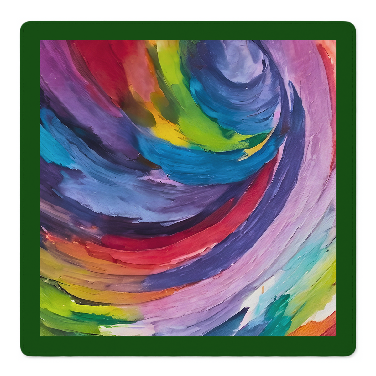 Mahjong by SI™ Brush Hour Green Border Mahjong Mat