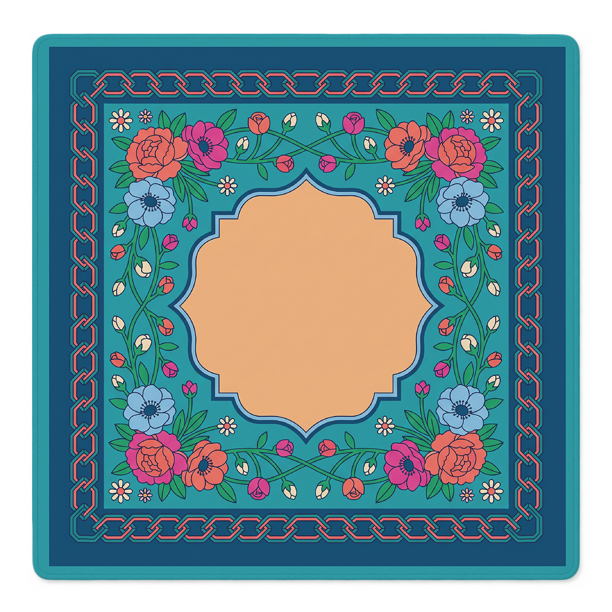 Mahjong by SI™ Chain Reaction Blooms Mahjong Mat