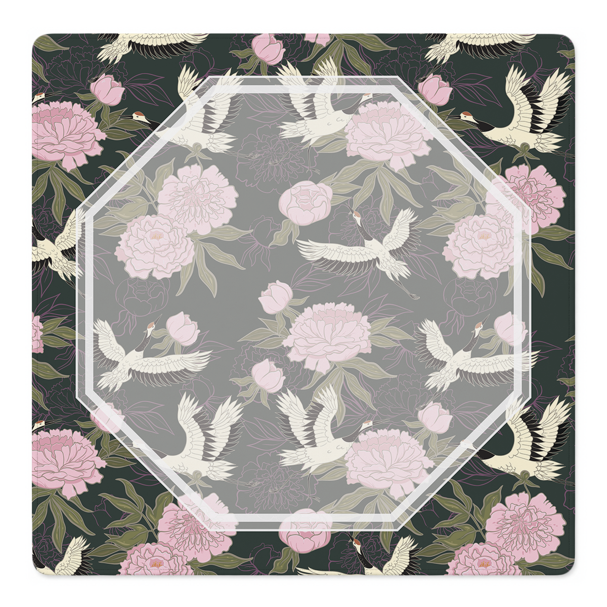 Mahjong by SI™ Crane Dance | Purple Mahjong Mat
