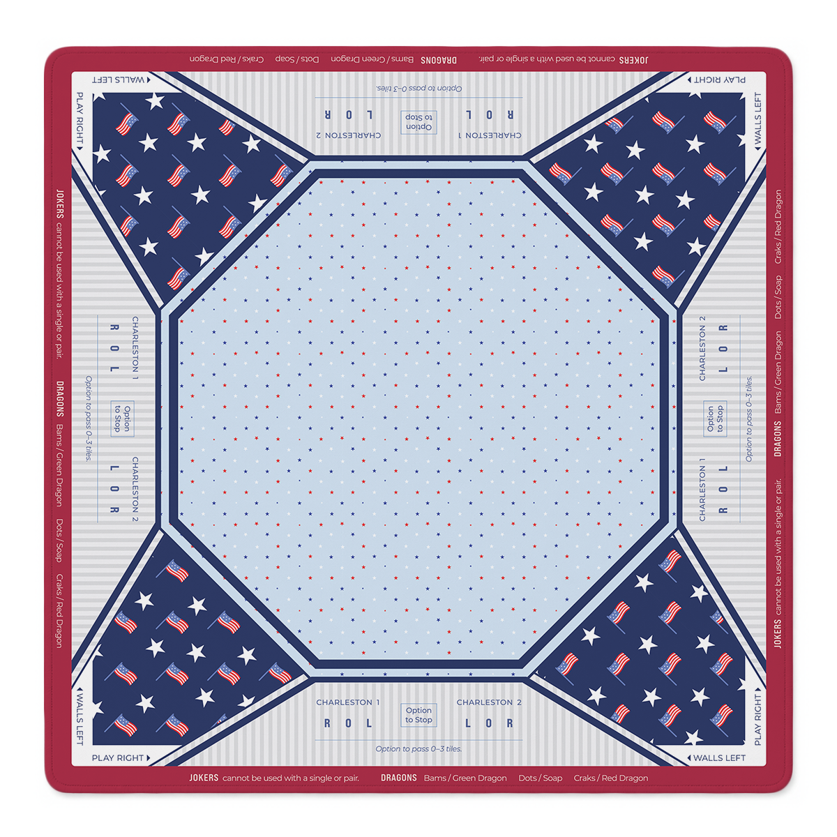 Mahjong by SI™ Flag Day Flair Mahjong Mat