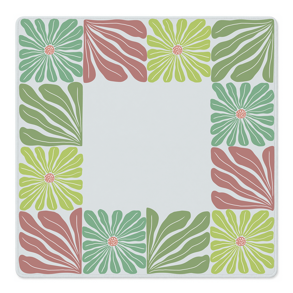 Mahjong by SI™ Garden Grid | Green Mahjong Mat