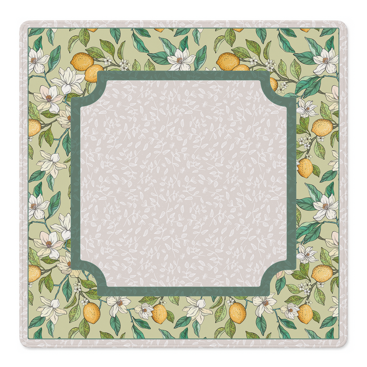 Mahjong by SI™ Chantilly Lemon Mahjong Mat