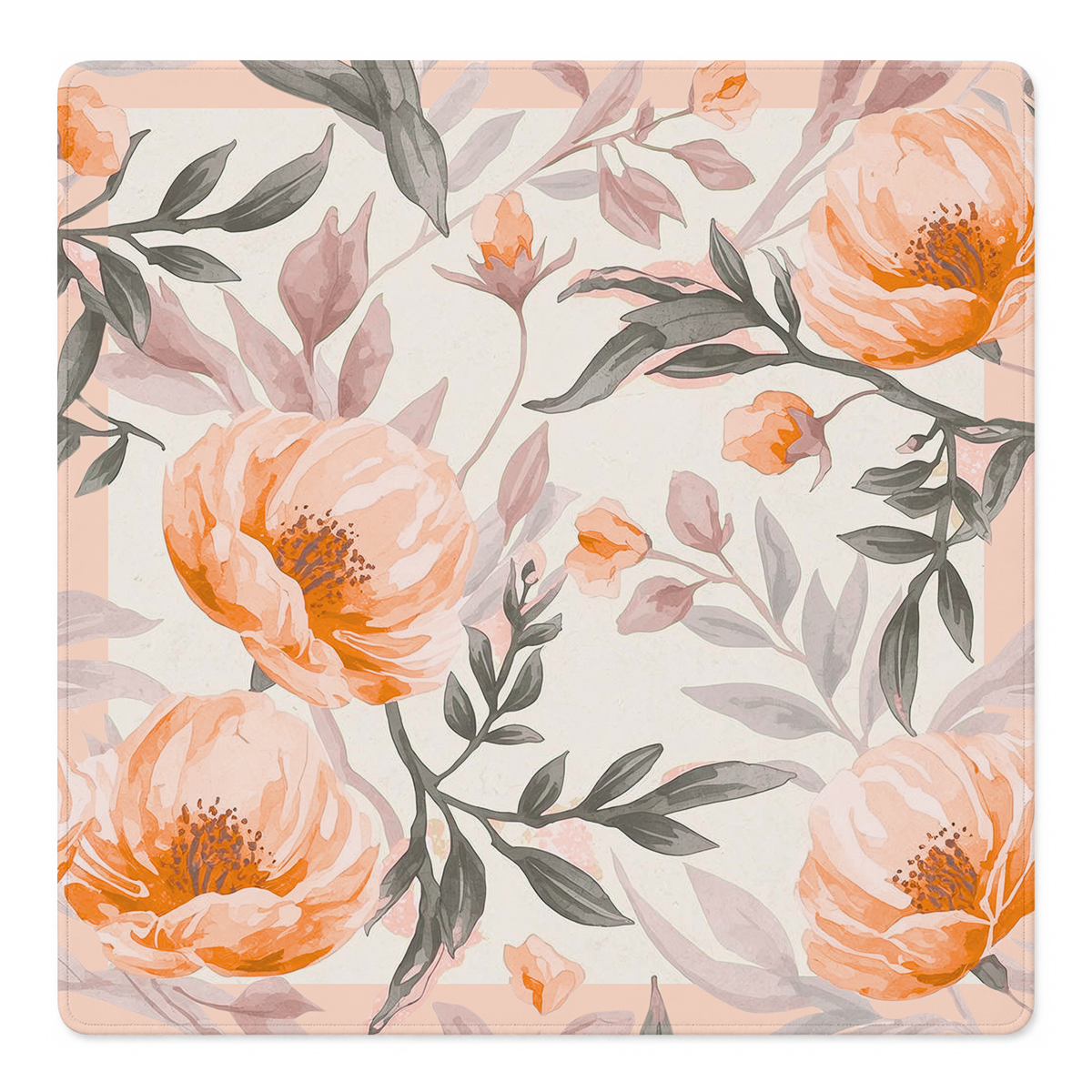 Mahjong by SI™ Rose Garden | Orange Mahjong Mat