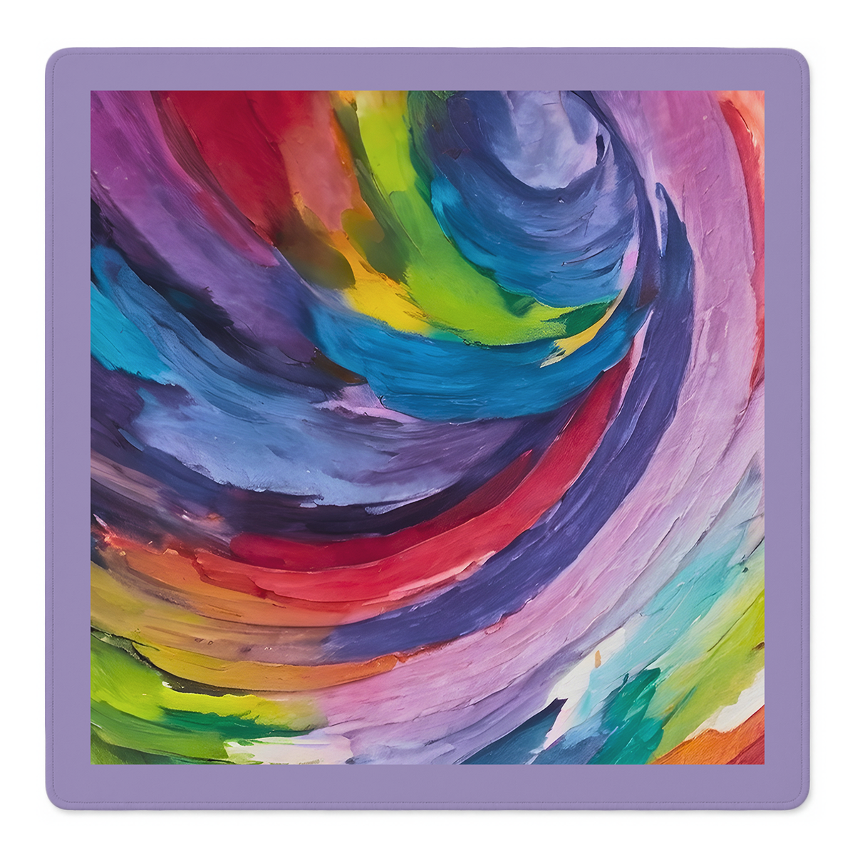 Mahjong by SI™ Brush Hour Purple Border Mahjong Mat