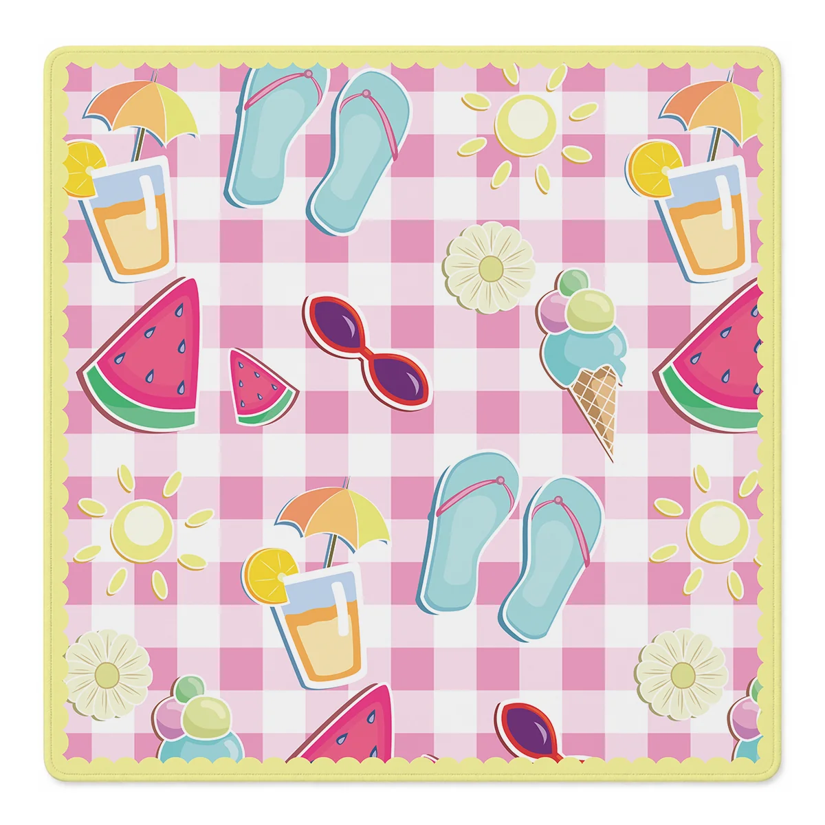 Mahjong by SI™ Pink Lemonade Picnic Mahjong Mat