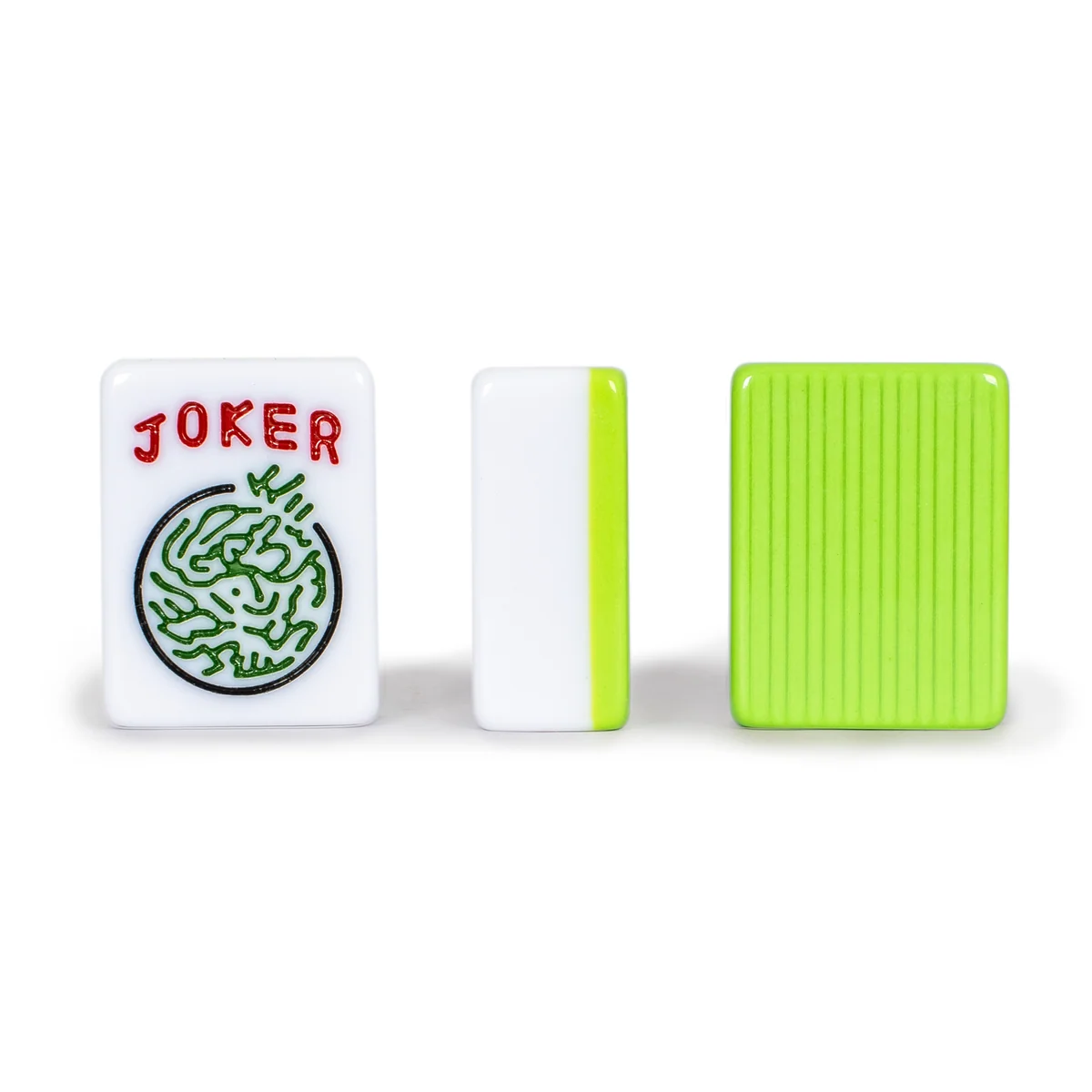 American Mahjong Tiles, “Verdant Spring” - 166 Melamine Pieces with Chinese Characters, Western Letters & Numerals, Tiles-Only Set