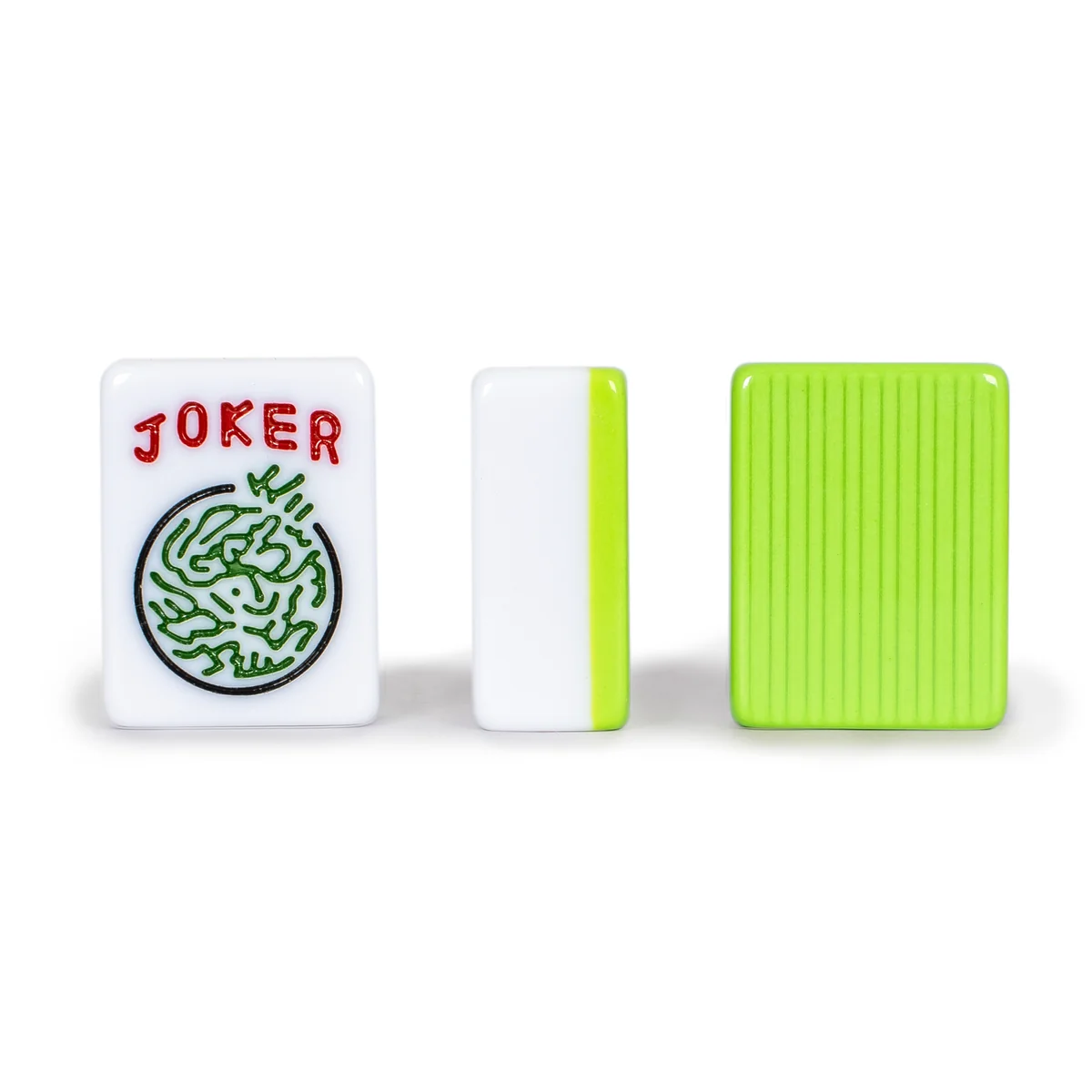 American Mahjong Tiles, “Verdant Spring” - 166 Melamine Pieces with Chinese Characters, Western Letters & Numerals, Tiles-Only Set