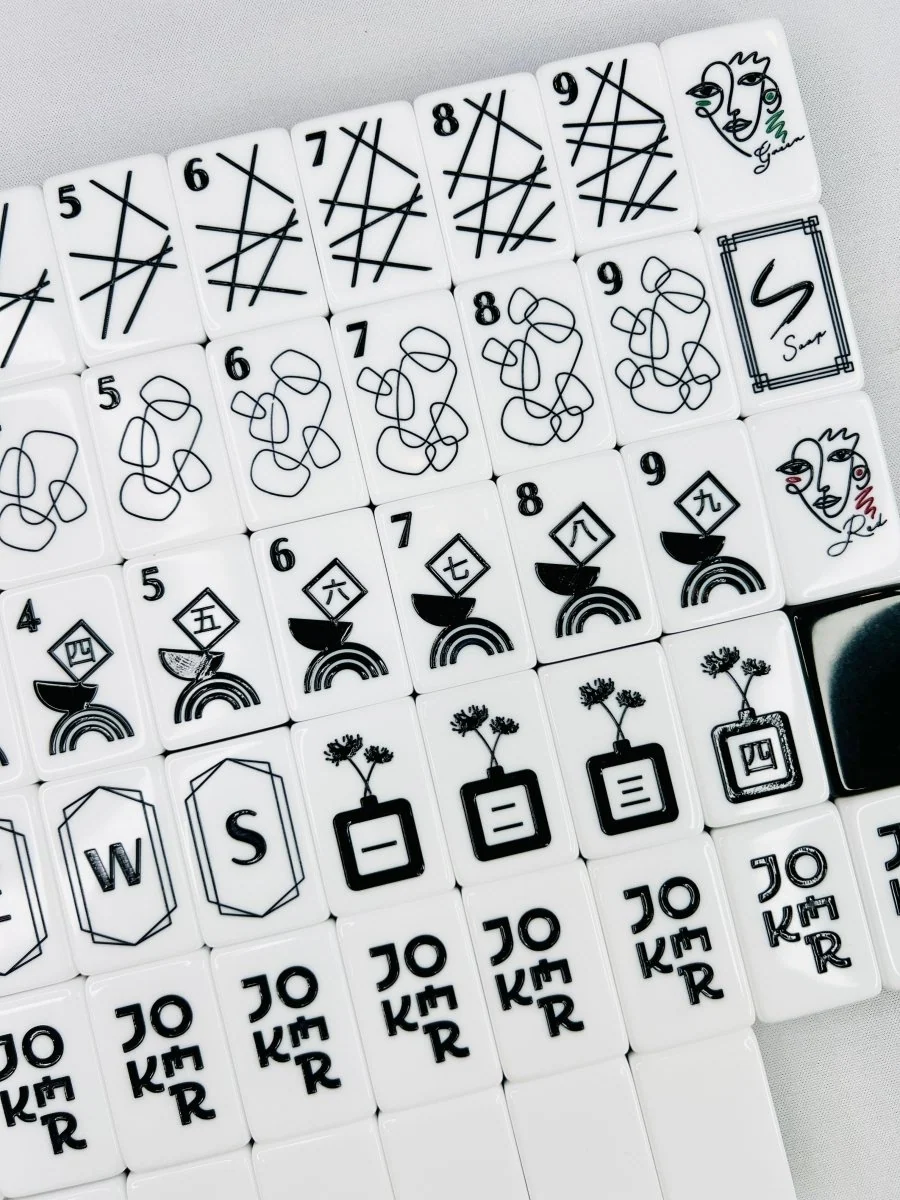 Art Deco Mahjong Tile Set