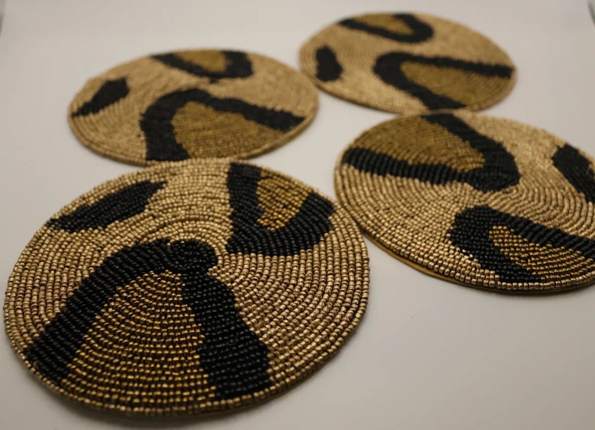 Cheetah Coasters - Large Print (Set of 4)
