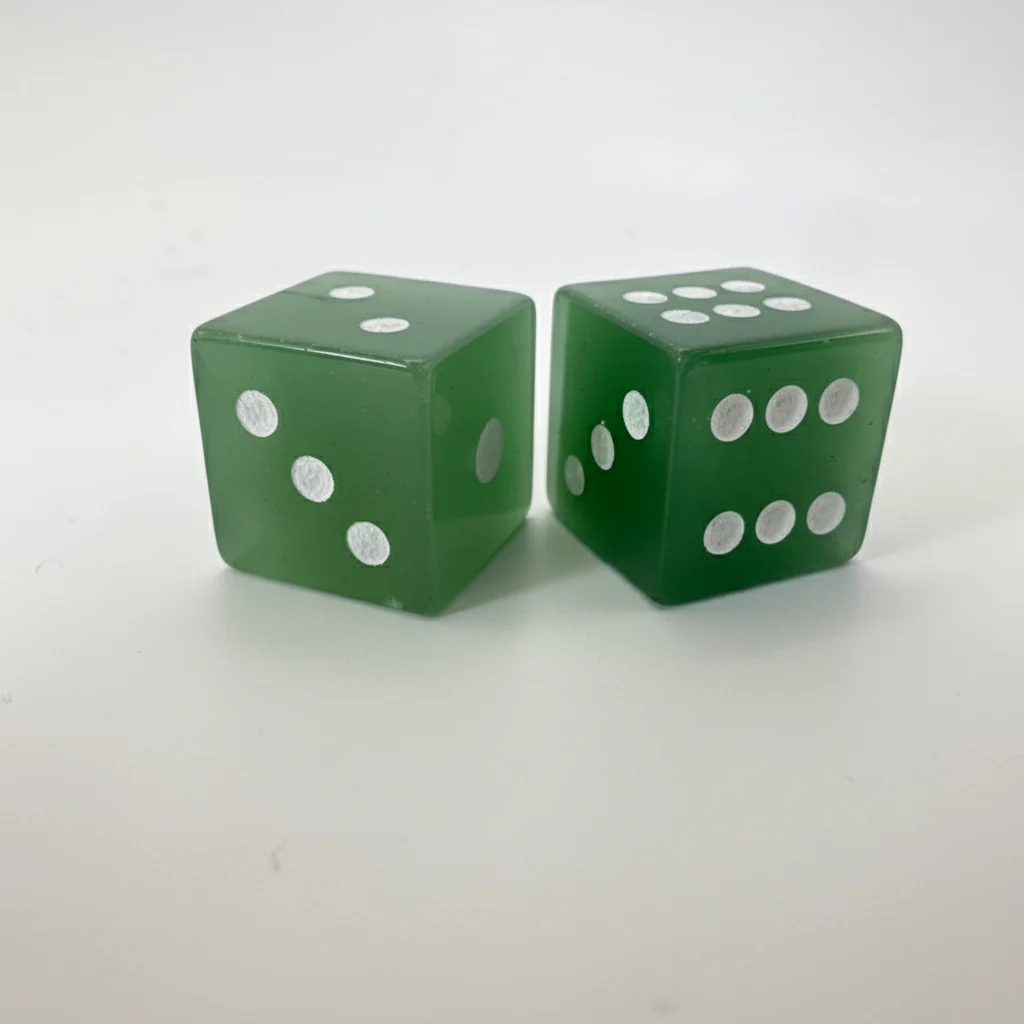 Green Adventurine Bougie Dice
