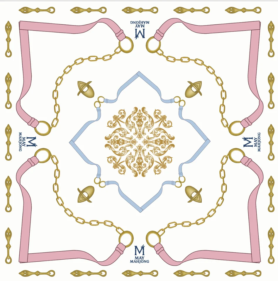 The Parisian Scarf Mahjong Mat