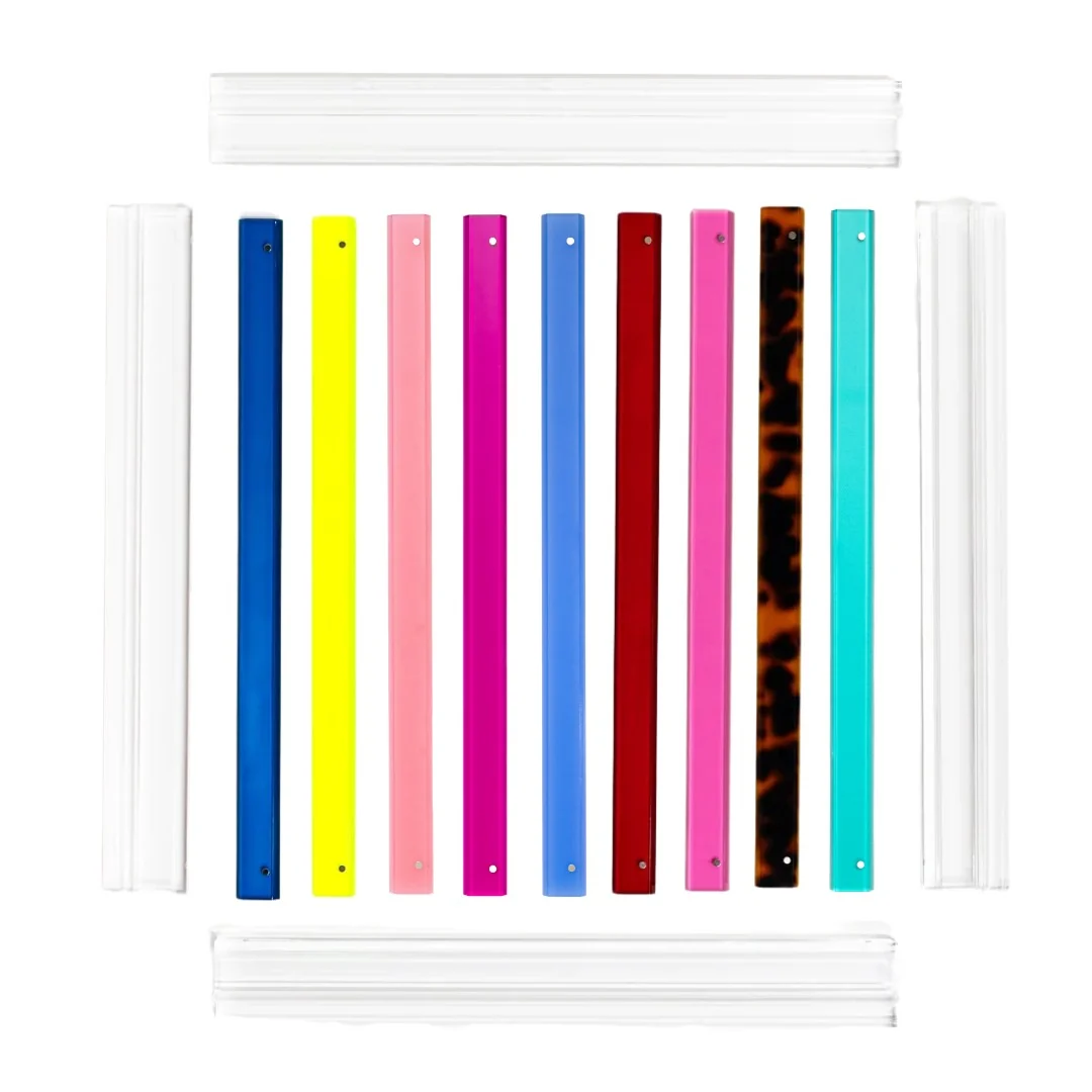 Lucite Mahjong Rack & Pusher Set