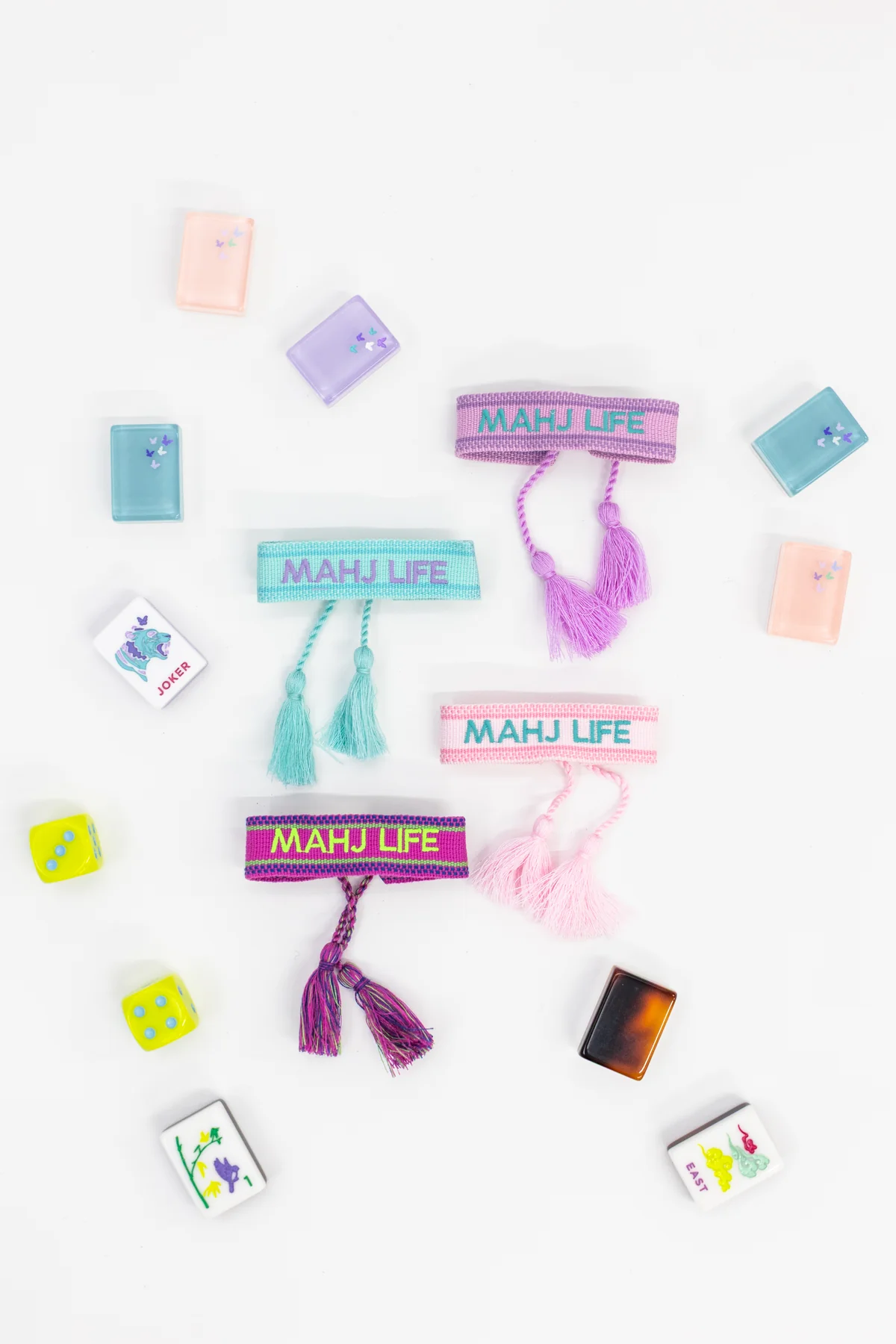 The Pink Mahjong Bracelet