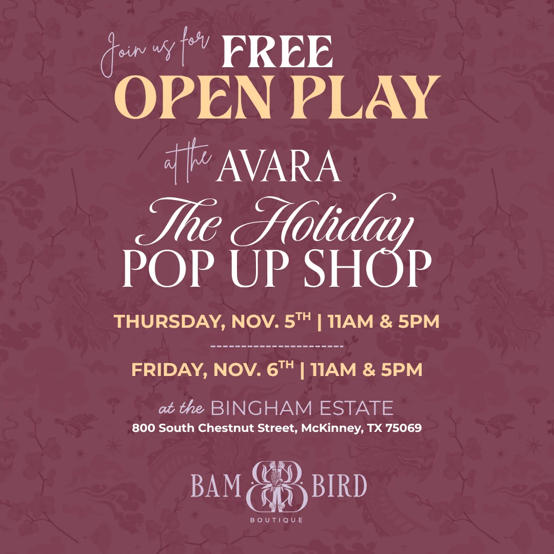 Open Play with Avara at The Holiday Pop- Up Shop
