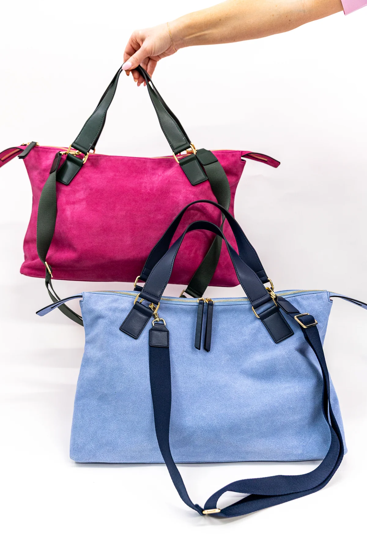 Suede Carryall Bag