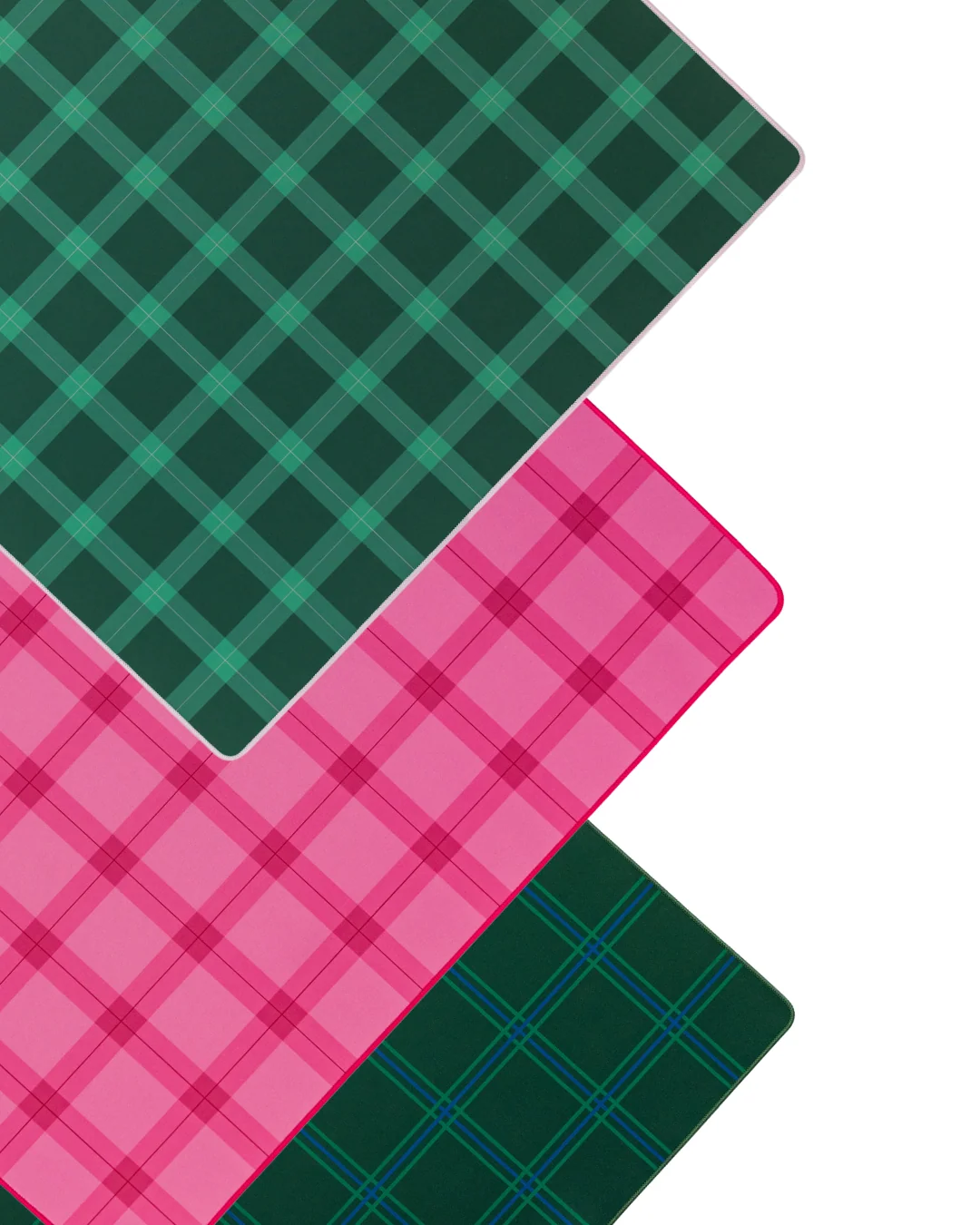 Plaid Neoprene Mahjong Mat
